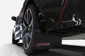 Ford Focus ST Mud Flap - Rally Armor - BCE Logo - Black - `12-`19